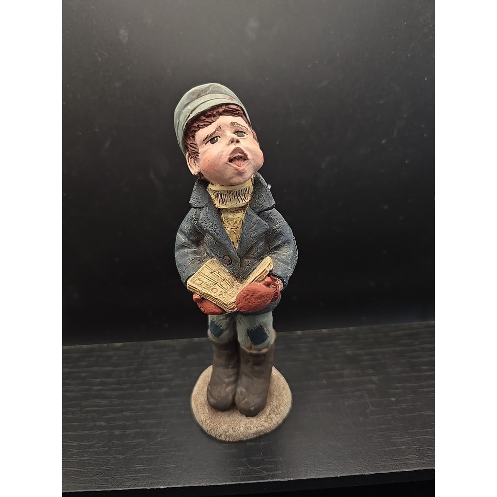 Vintage Sarah's‎ Attic Boy Caroler, Weasel, 1990 Number 1049/1992